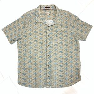 Carbon2Cobalt Men’s Short Sleeve Button Front Shirt Size L